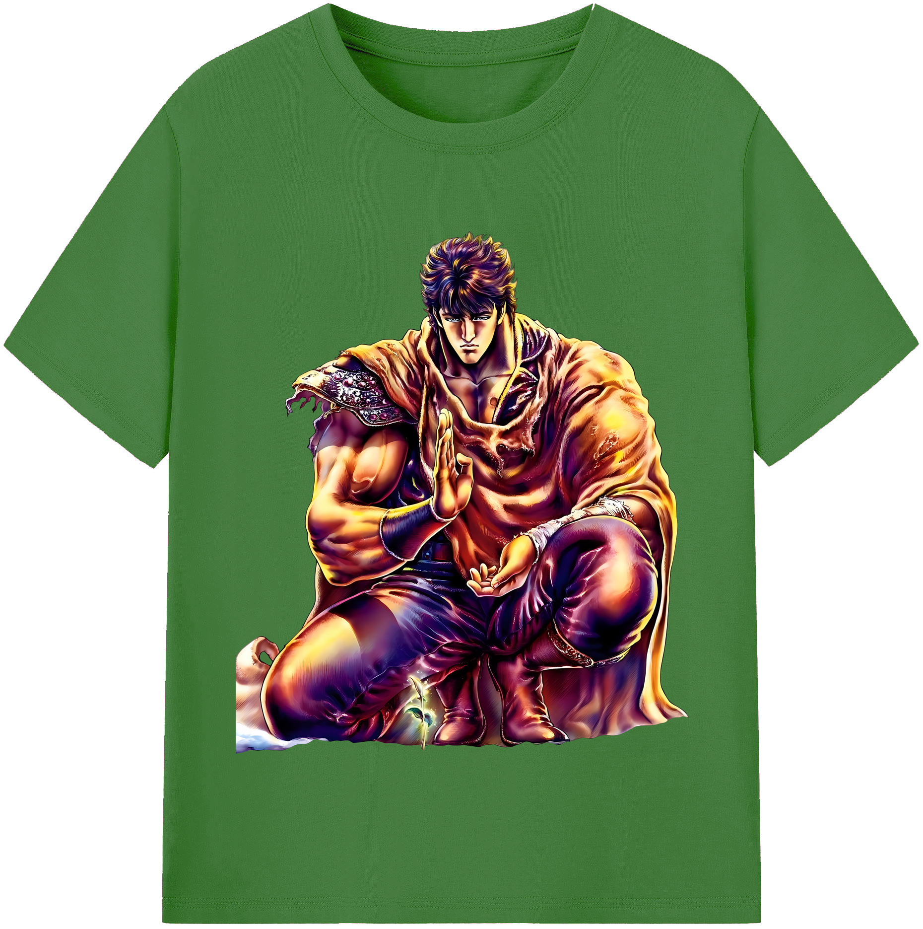 （画像用） 北斗の拳 Fist of the North Star レディースカジュアルプリントTシャツ（綿100％）